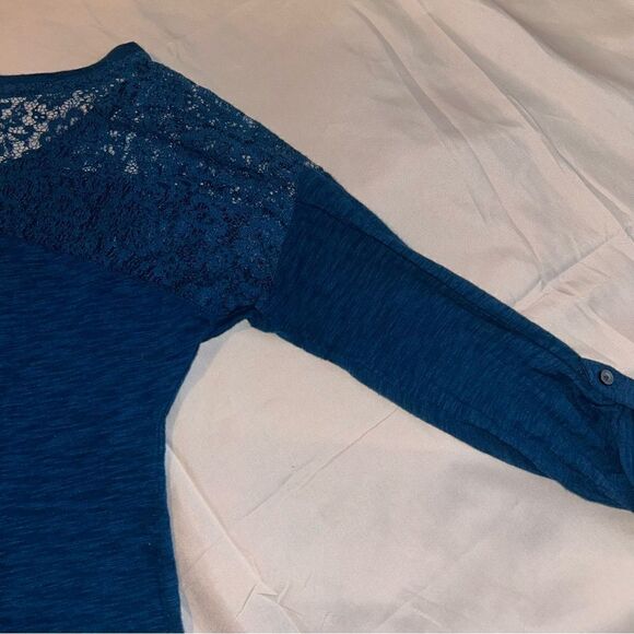 Express X-Small Navy Blue Half Sleeve Shirt - Picture 6 of 7